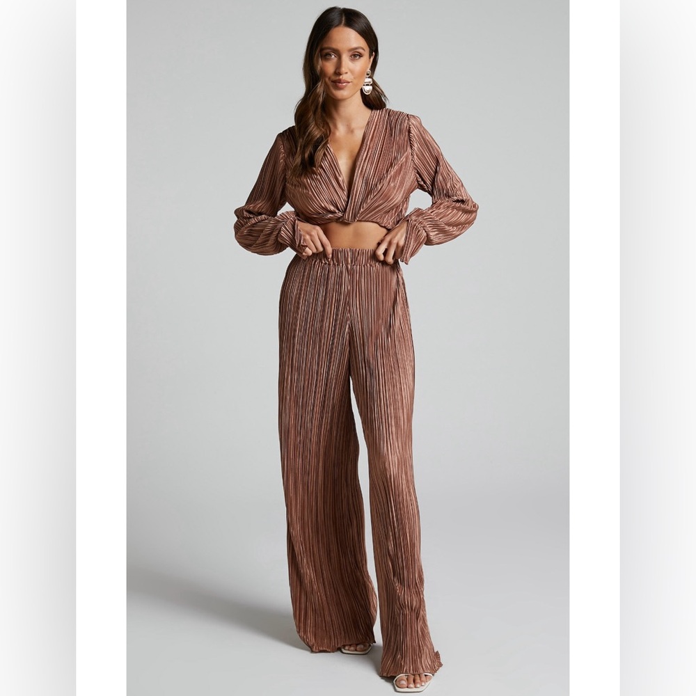 Showpo Aluna Two-piece Set NWT in Chocolate